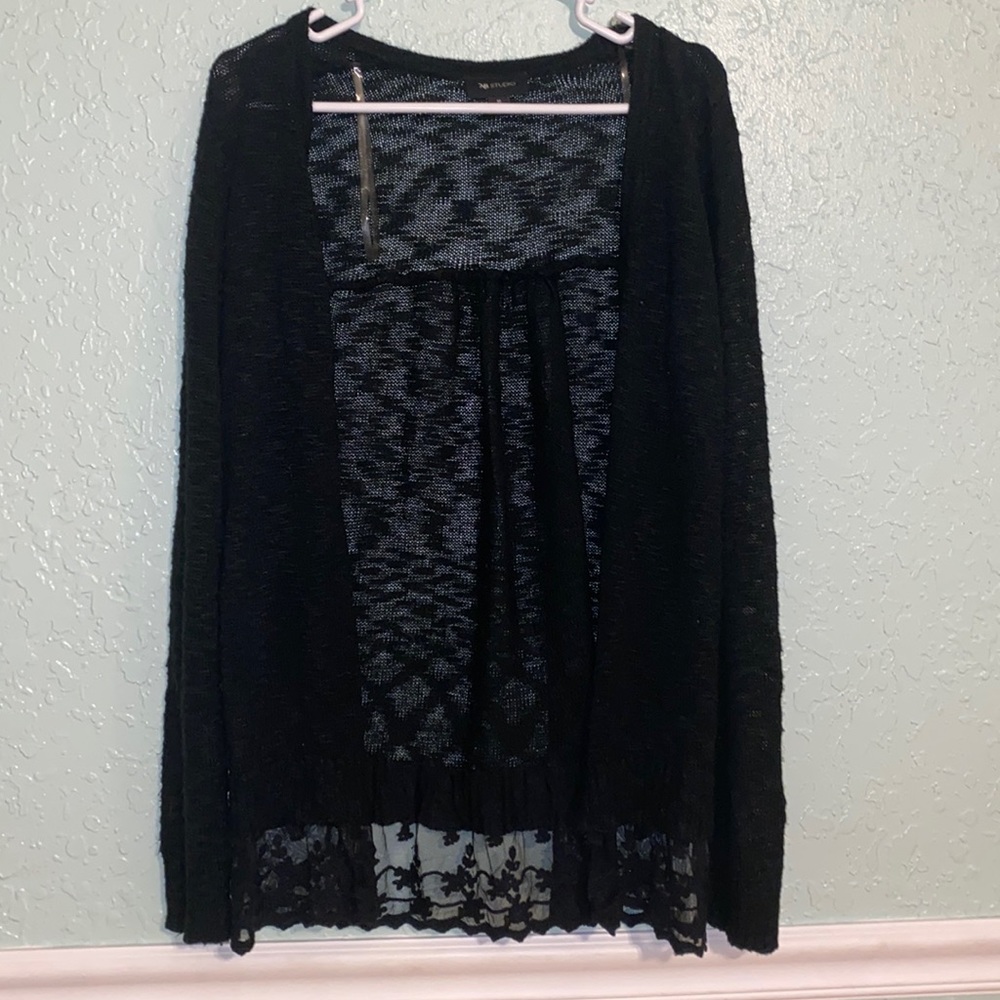 Medium black cardigan $7